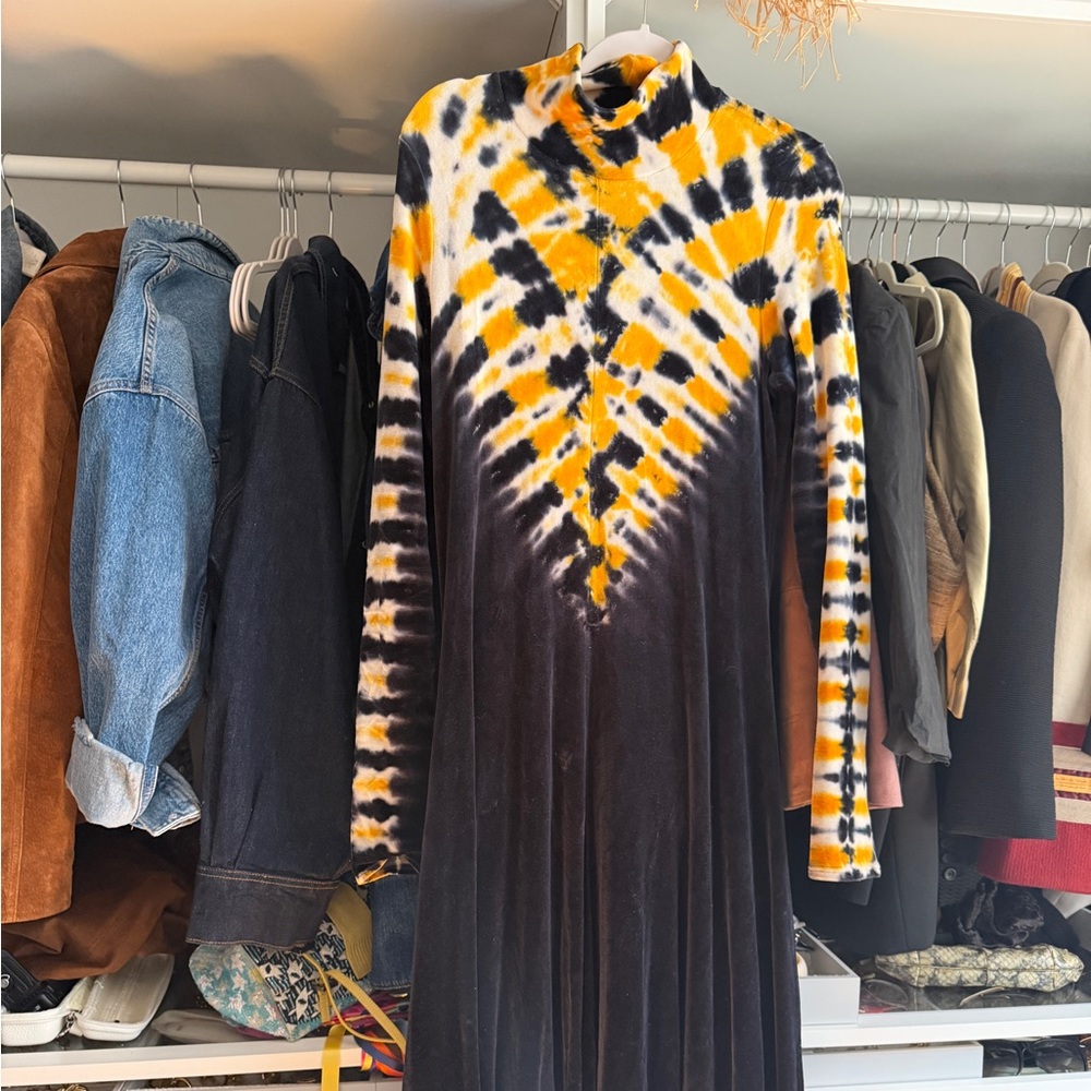 Tie Dye proenza velvet dress - Picture 4 of 5